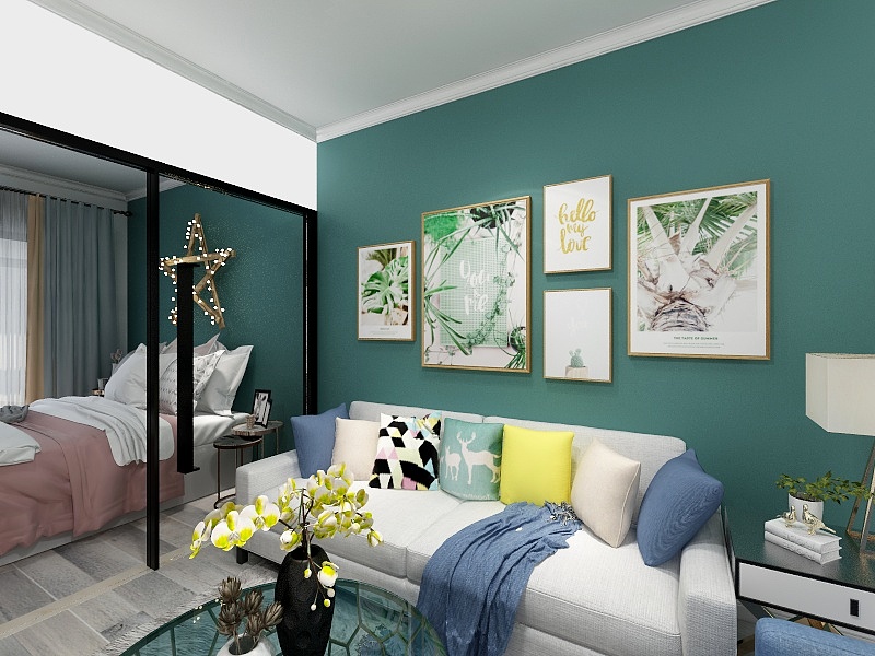 李昀声13461563131-东外滩单身公寓35北欧风格-装修设计方案