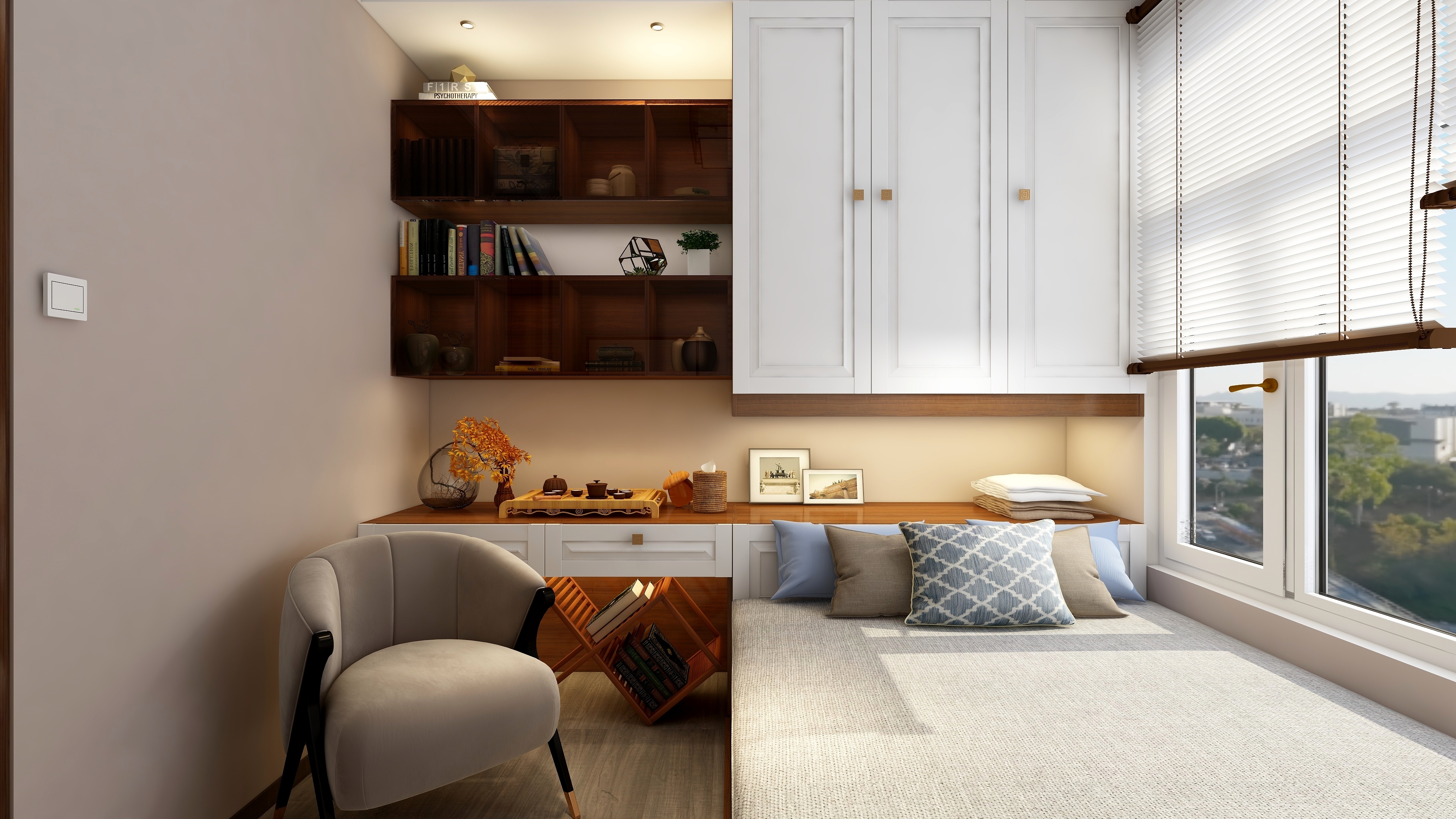 设计-效果图-【鸾】一层榻榻米（生活）装修效果图第2张