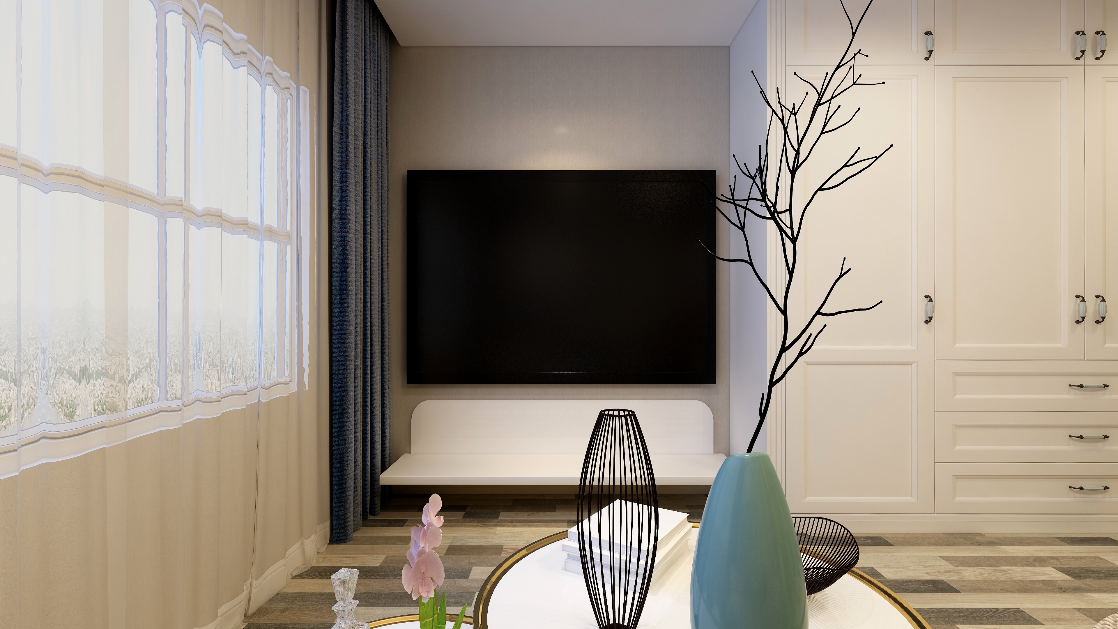 刘刚-轻奢美式二层儿童休闲装修效果图第2张