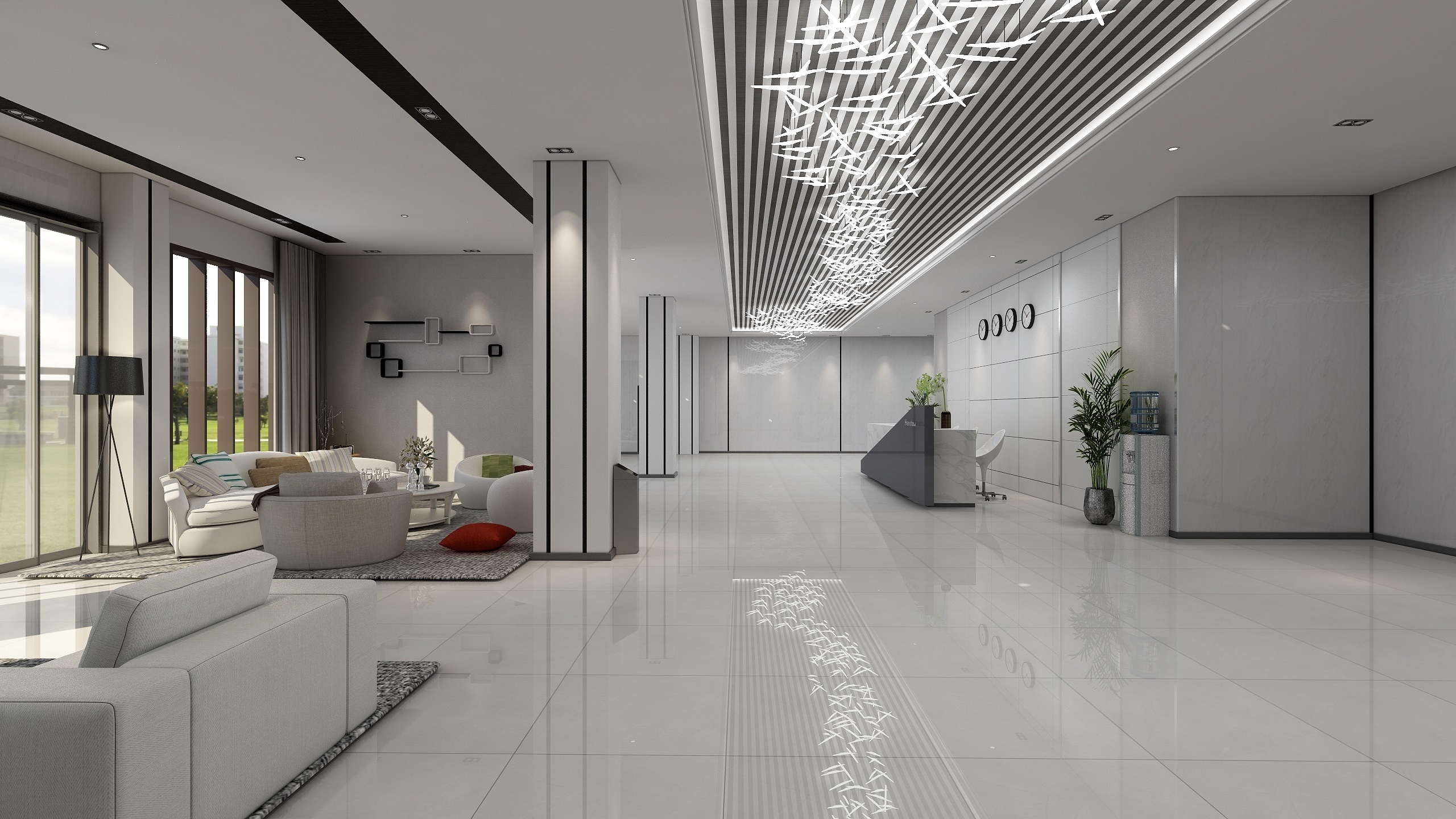 LIBO彭于晏-游客接待中兴-装修设计方案