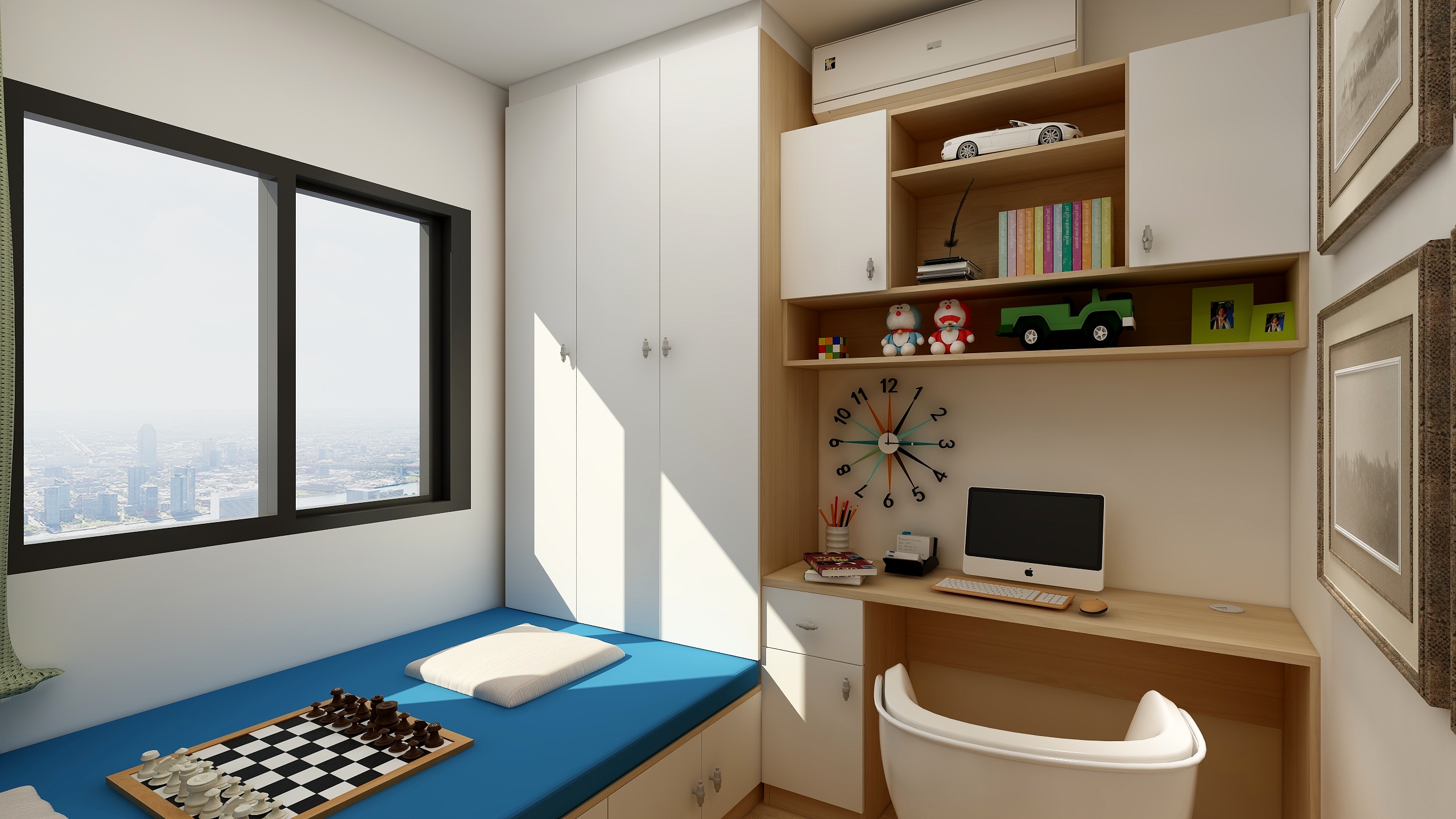 沐灶金丨何鸣-春天里63-1605丨王先生丨次卧多功能区-装修设计方案