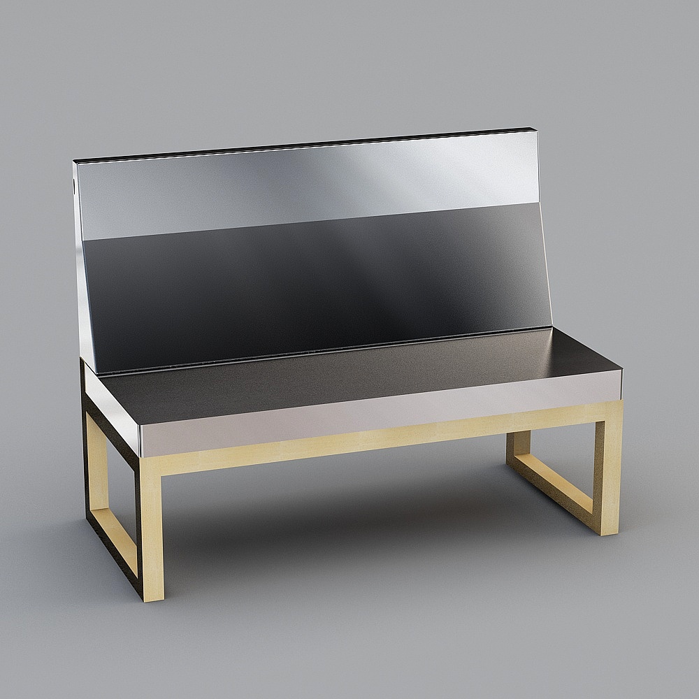 现代黄色椅TON Accent Chair3D模型