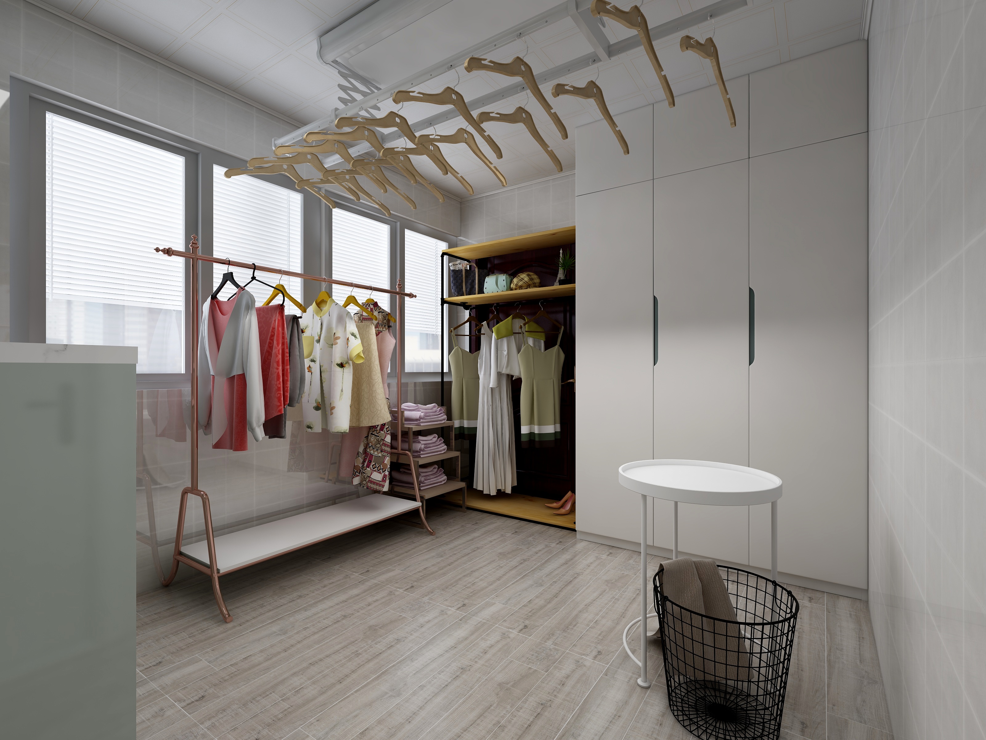 王瑛-132方北欧两居一层储物洗衣间装修效果图第2张