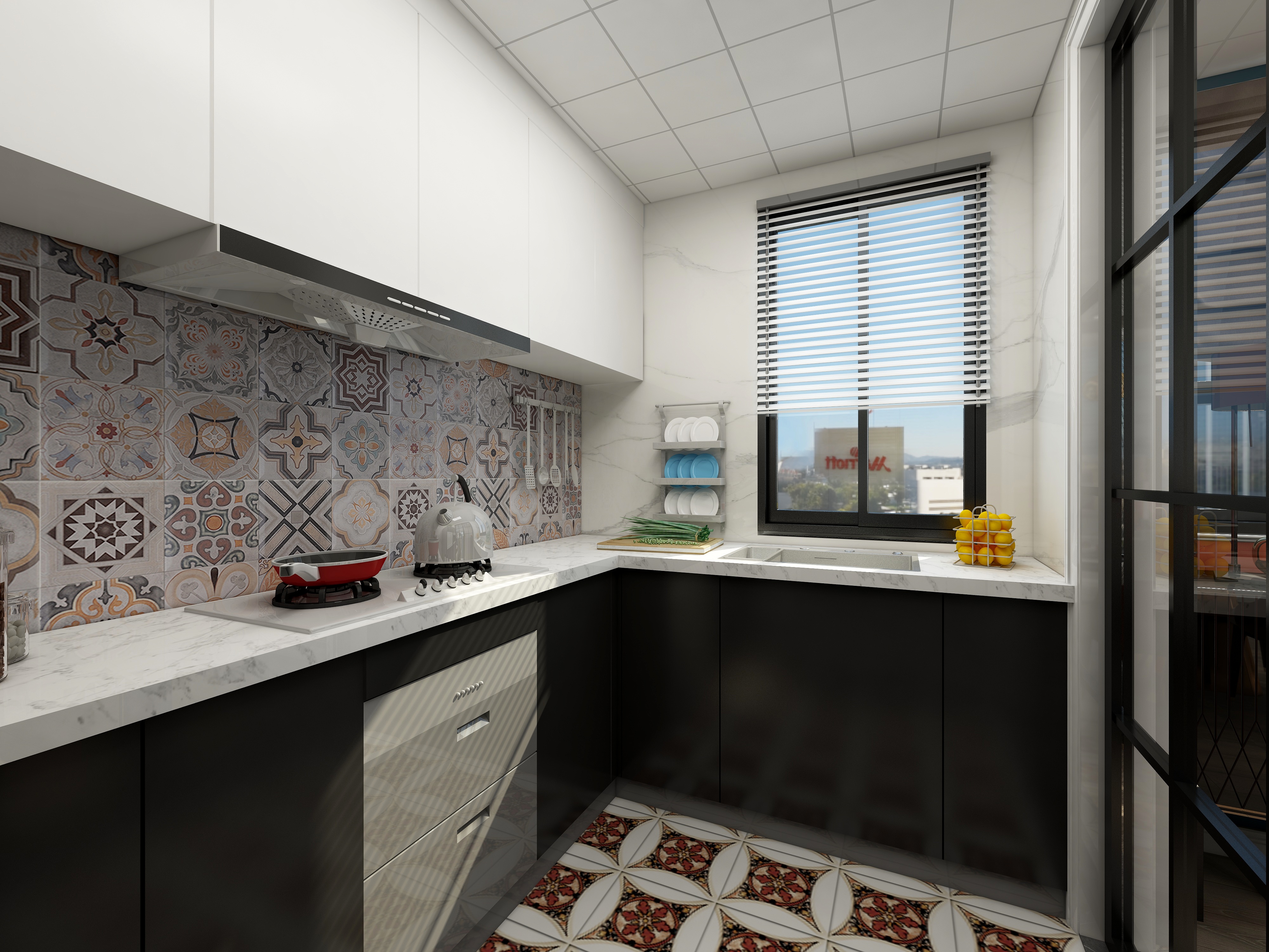 JedrecTsai_蔡啊-82方混搭两居装修效果图