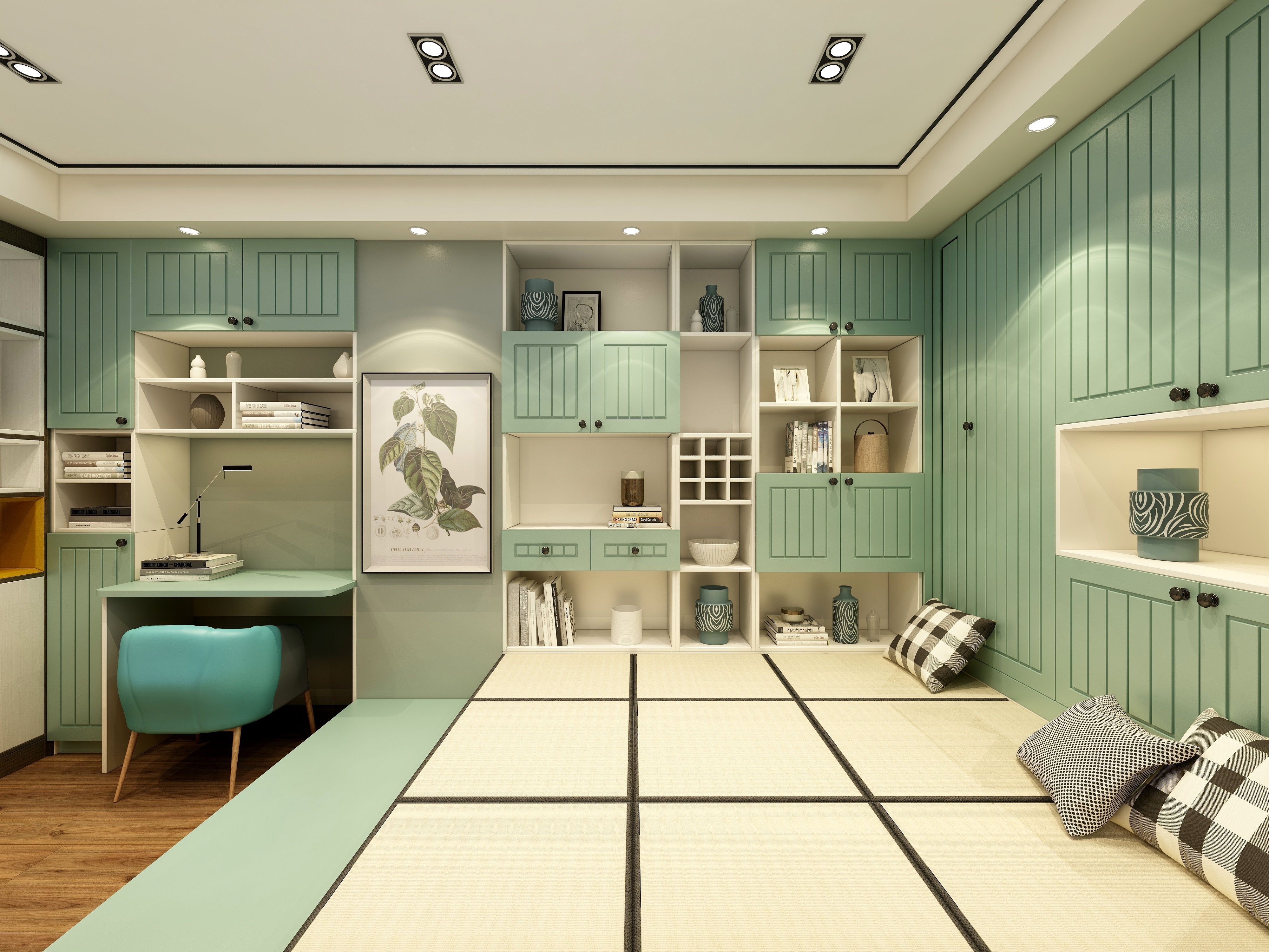 李青越-《全屋定制展厅》一层榻榻米展示区装修效果图第1张