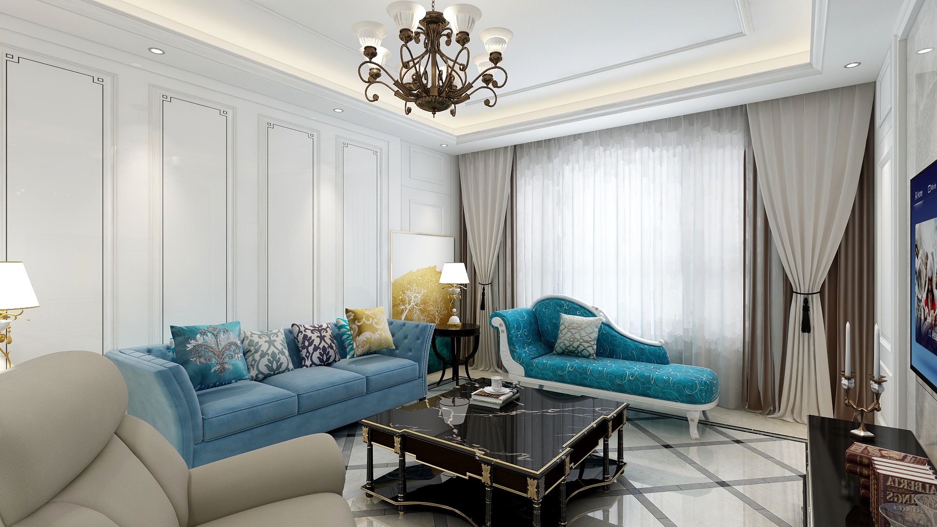 张航-华润城3-1-1001方案（地面拼花）-装修设计方案