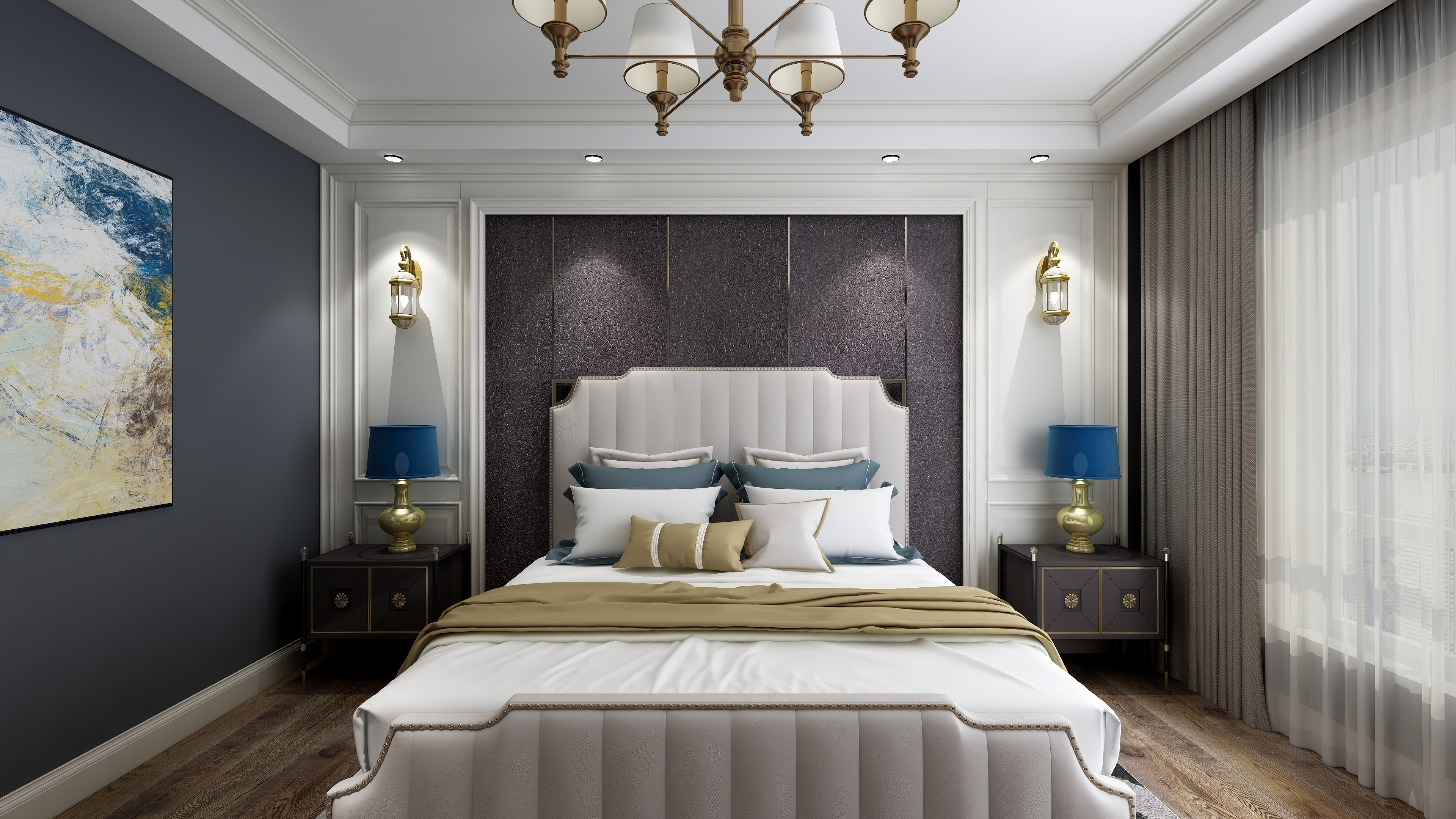 undefined-147㎡现代一居装修效果图