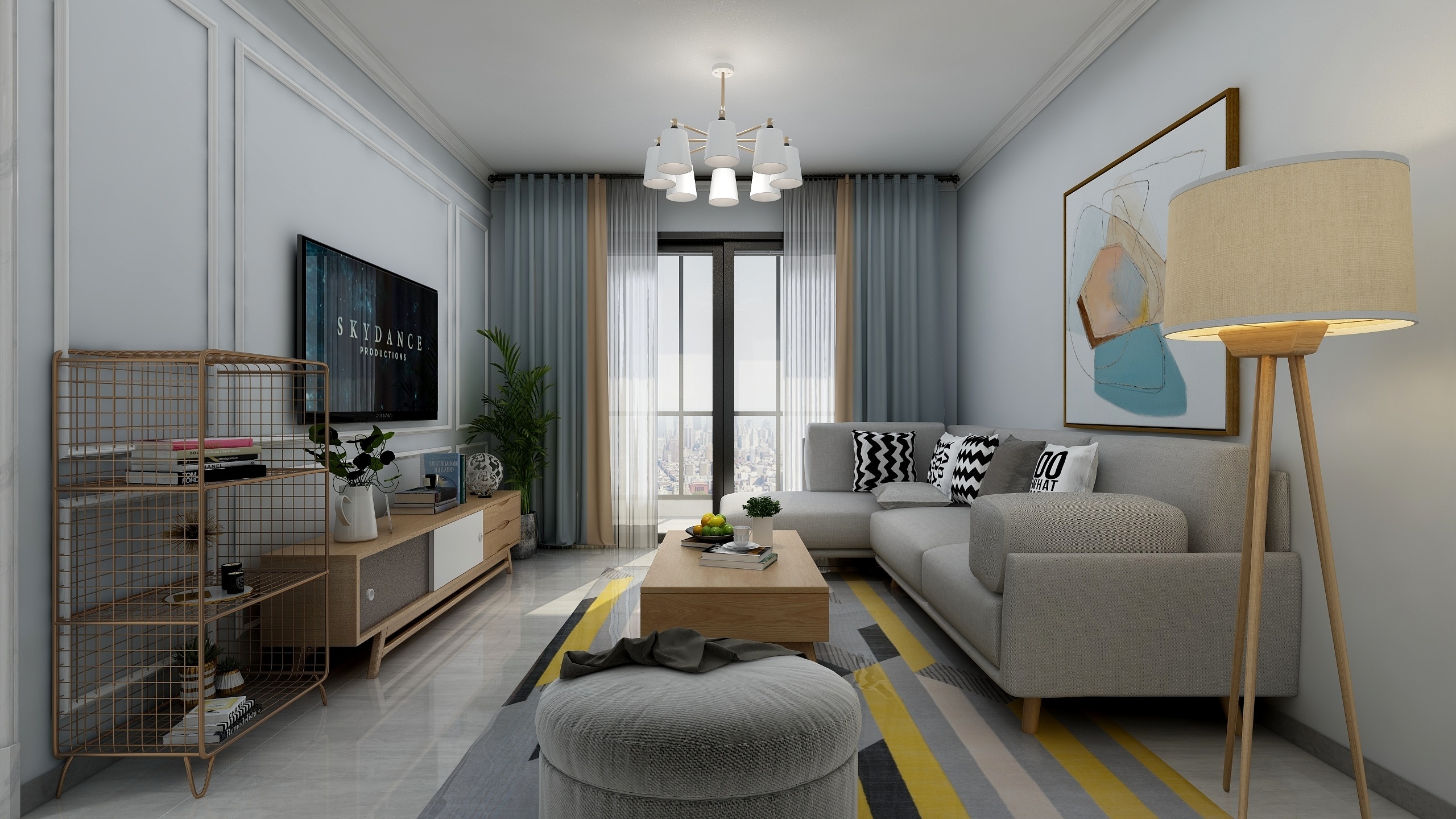 魏浩洋-武广国际学苑-北欧风格-装修设计方案