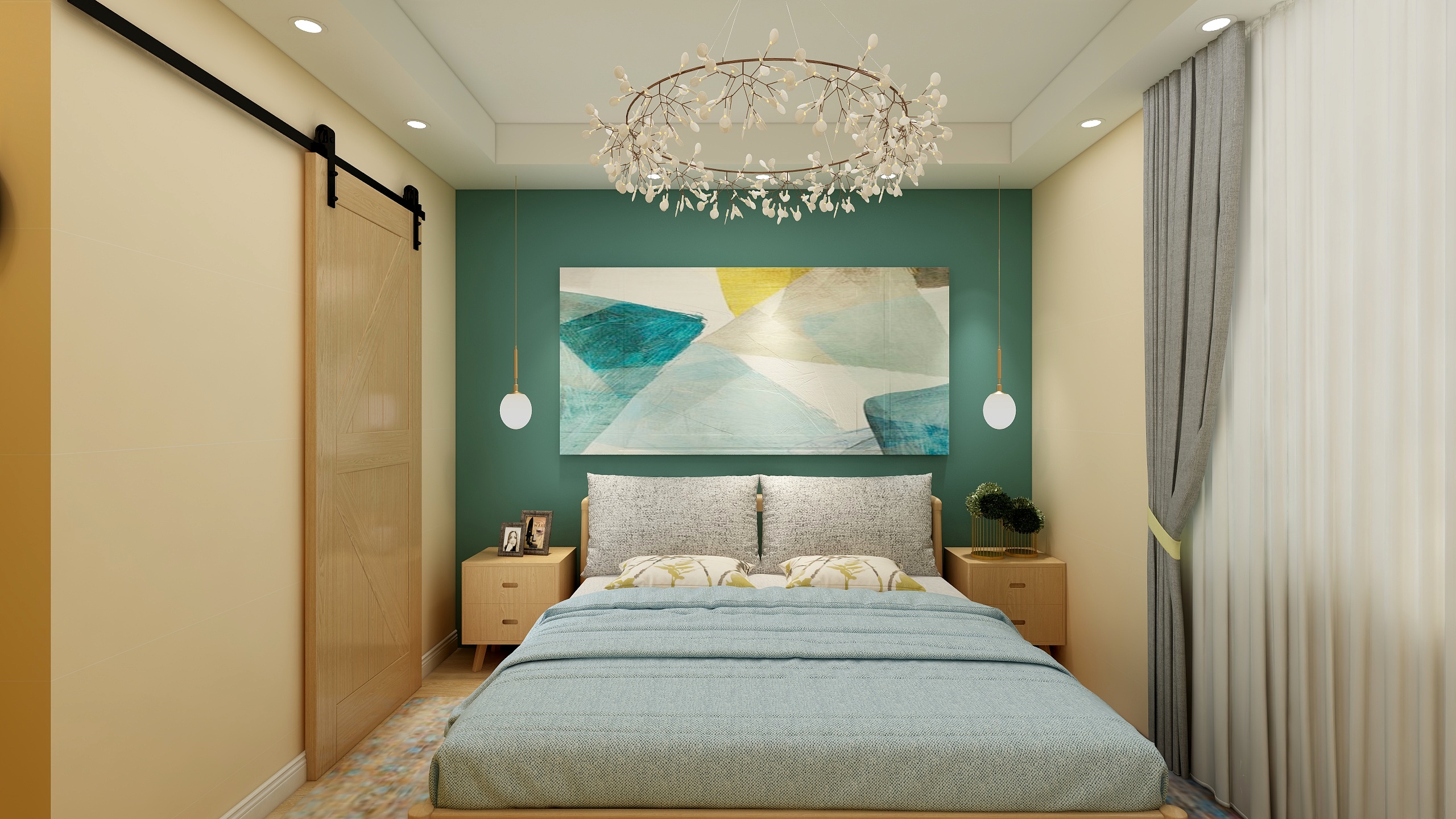 宜森设计工作室-103㎡北欧风格三室-装修设计方案