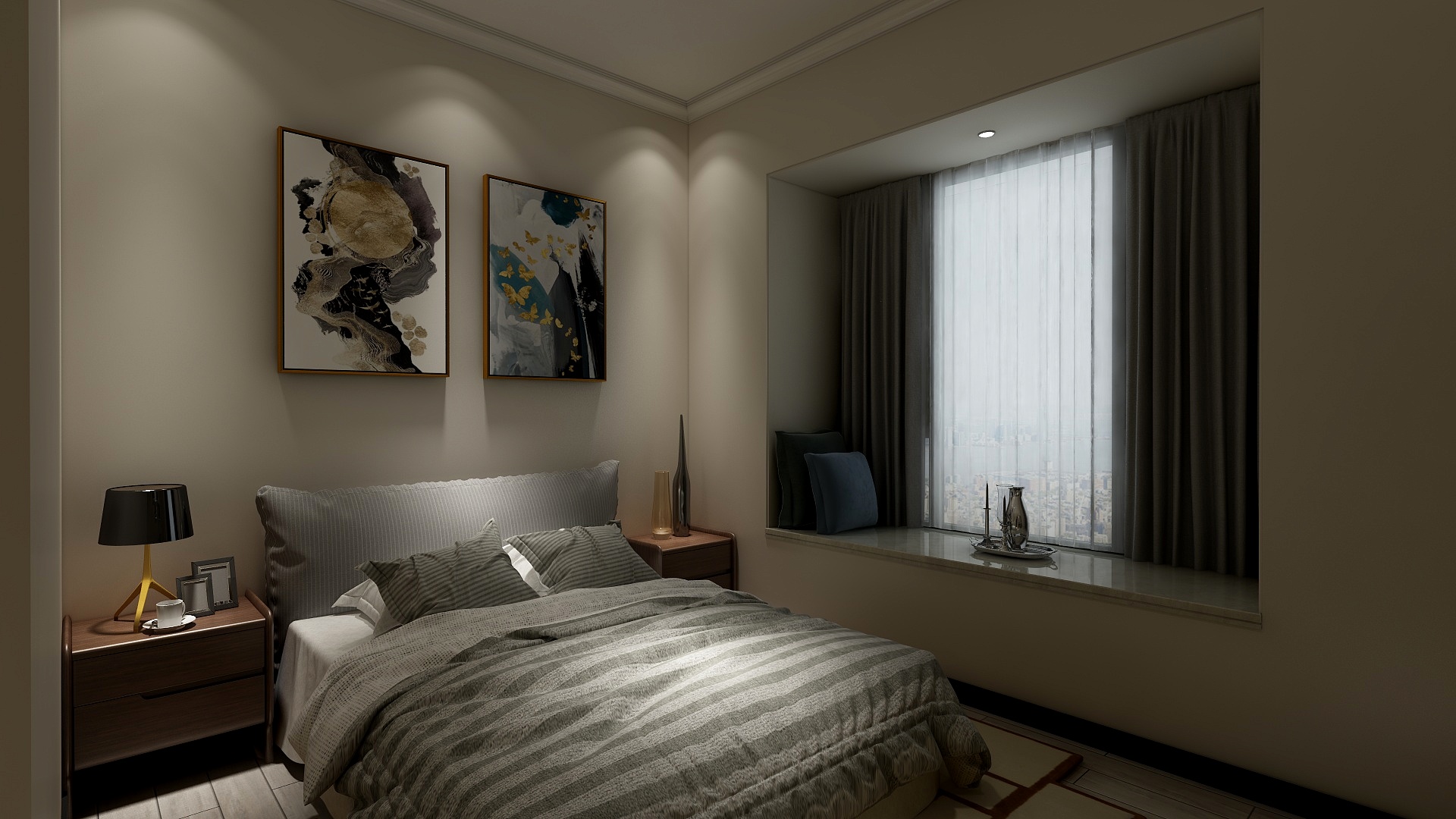 轩艺设计ooAG-中堂样板房项目-副本-装修设计方案