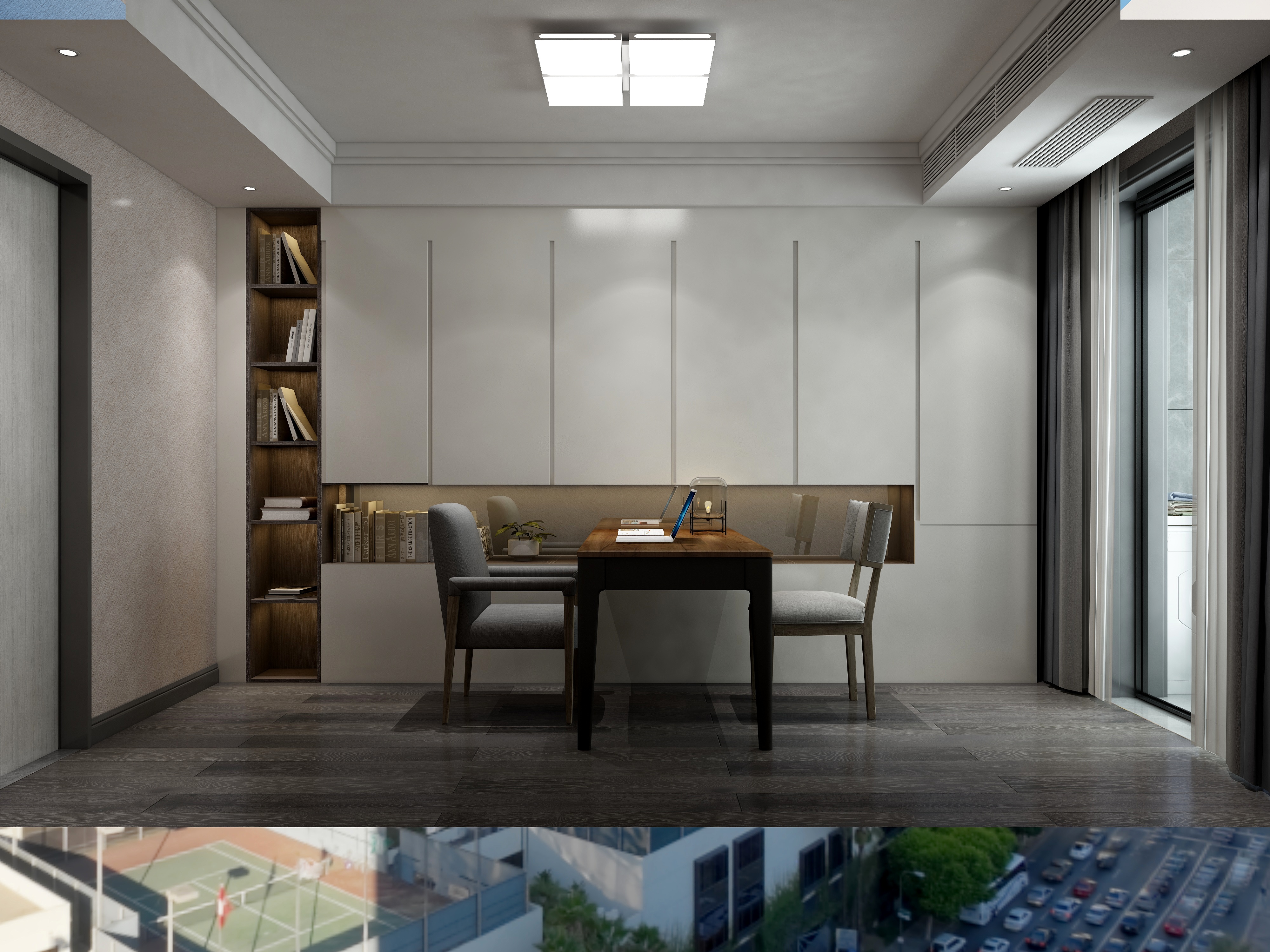 黄建-《2019中灰》现代|四居大平层装修效果图