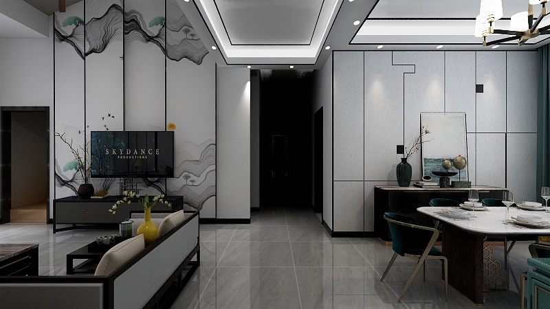 一居装饰曾凡响-职院轻奢新中式-装修设计方案