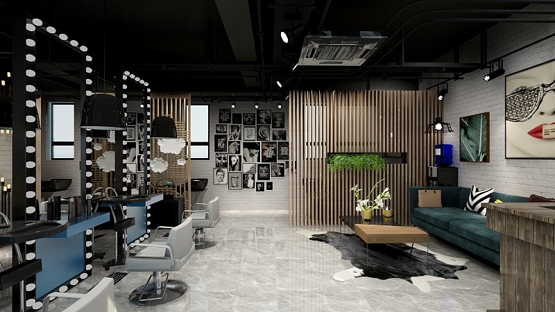 152****8453NiOF-理发店-装修设计方案