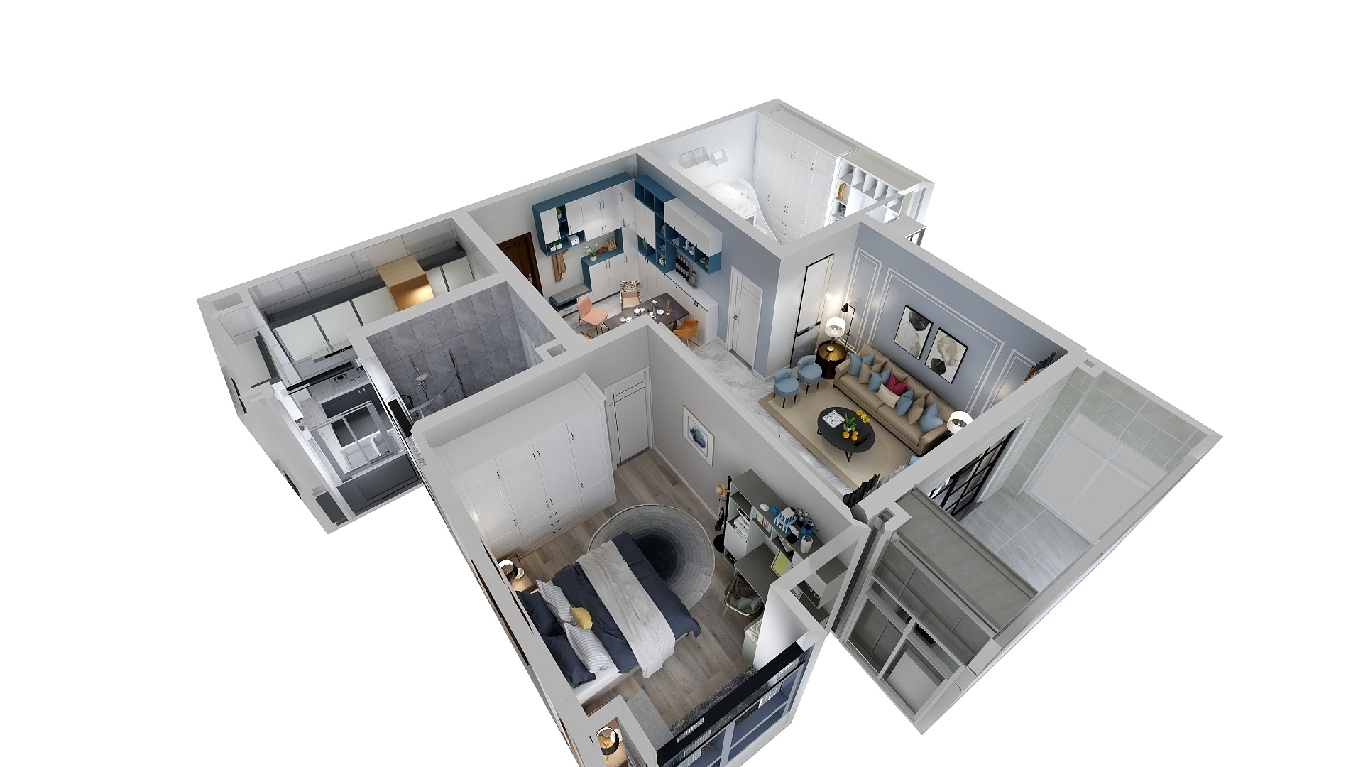 小輝同学-赵训辉-兰姐江岸区百步龙庭302-装修设计方案