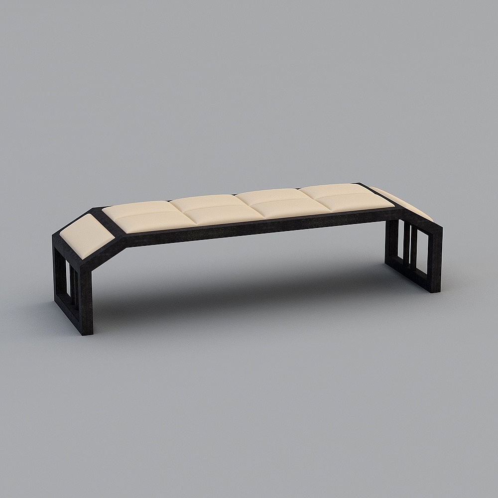 8606床尾凳3D模型