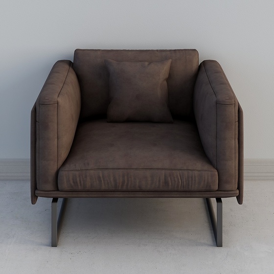 Contemporary Modern Single Sofa,Seats & Sofas,Single Sofa,Brown