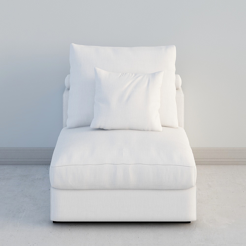 米卓-意式-SF015-三人沙发3D模型
