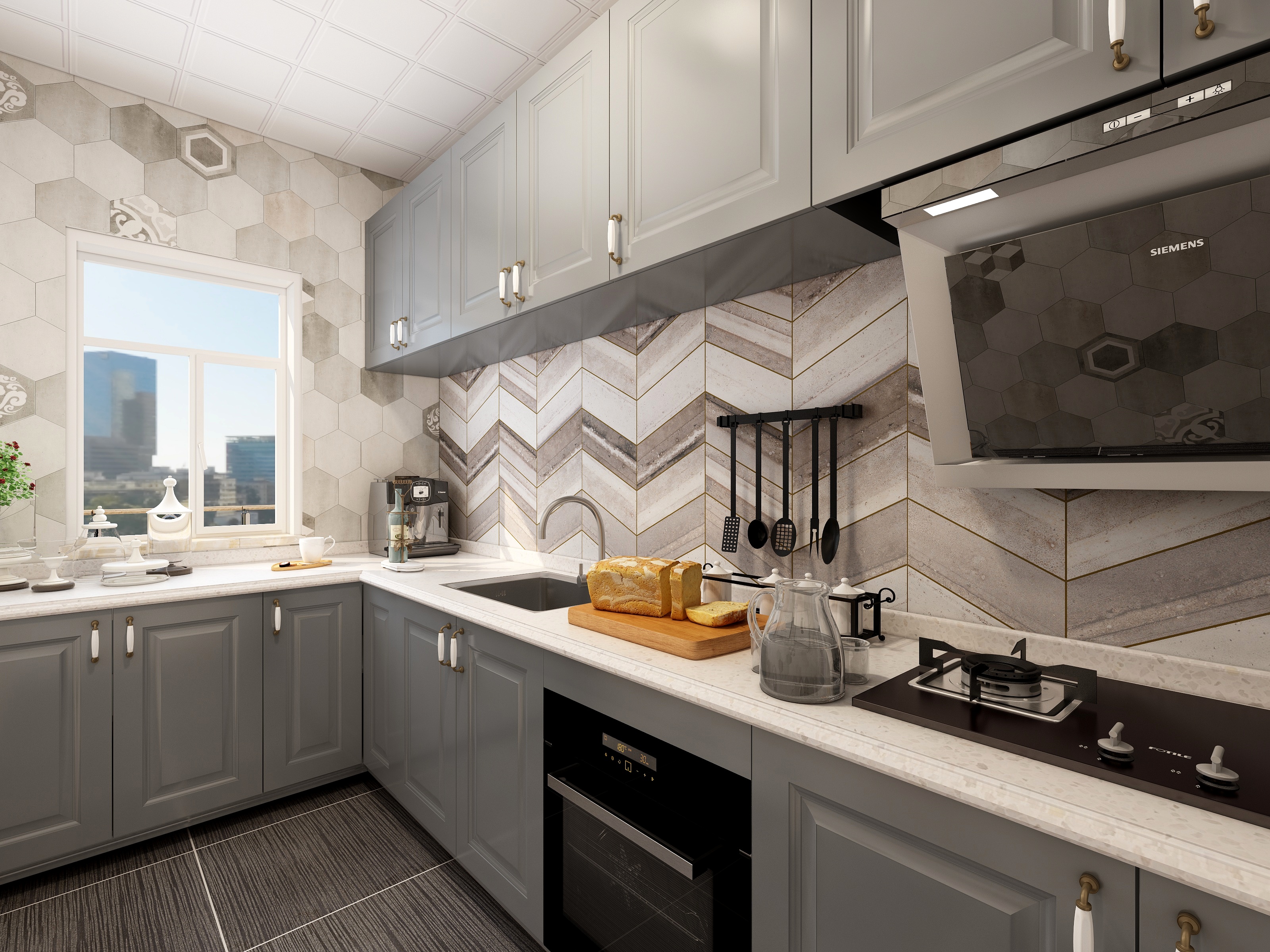 龙合装饰-童话一层厨房装修效果图第2张