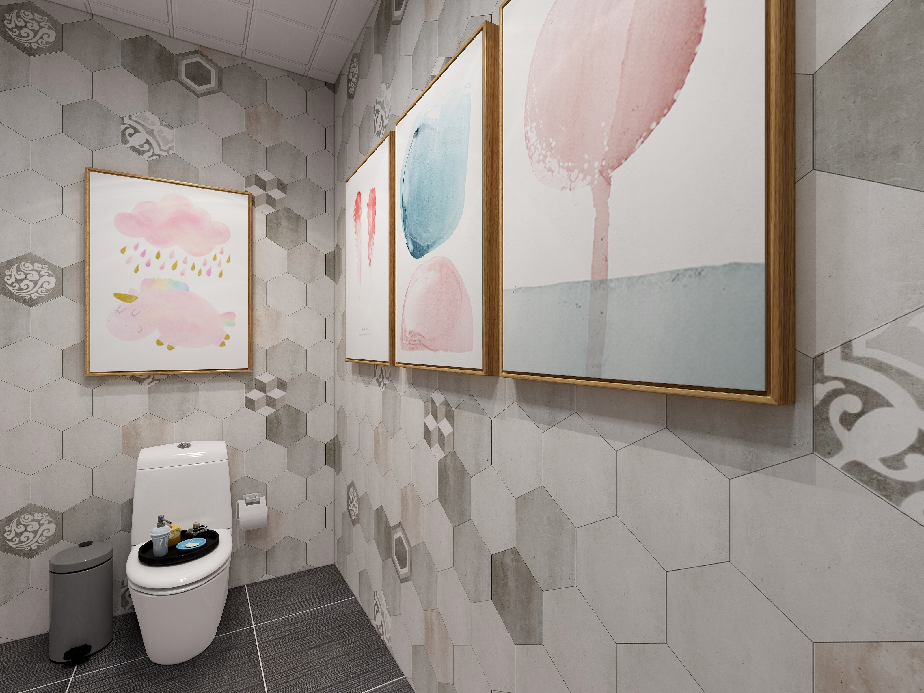 龙合装饰-童话一层卫生间装修效果图第1张