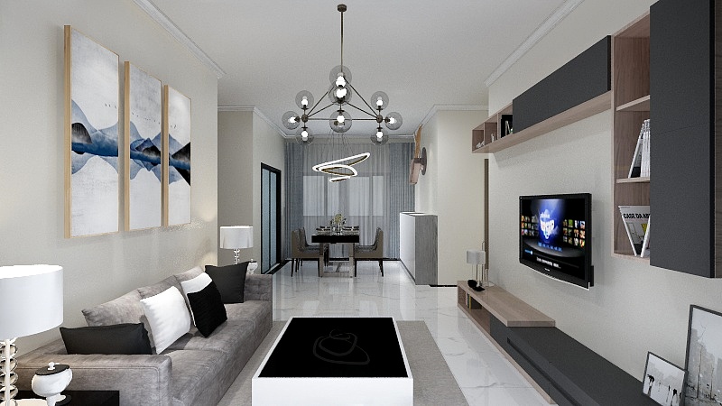 壹舍美学AeaT-碧桂园·凤凰湾123.00㎡听涛1-7座03单元约123平方米3室2厅2卫1厨-装修设计方案