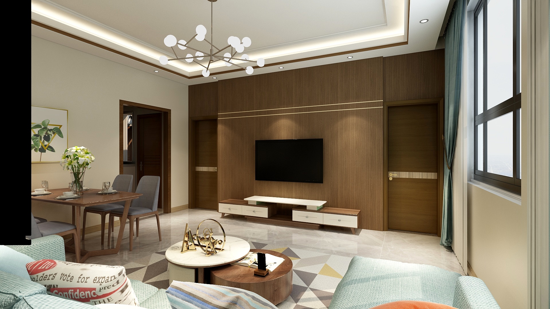 景皆情2018-新块-背景墙-装修设计方案