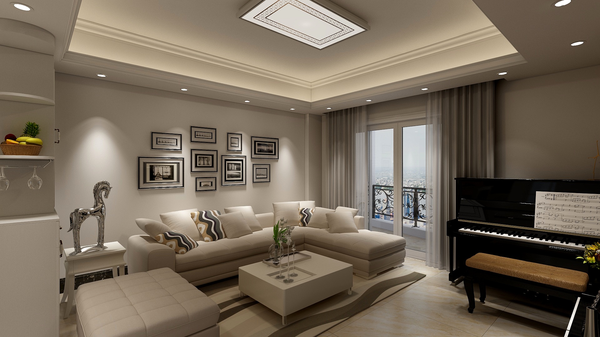 时间直播室-海滨花园家装-装修设计方案