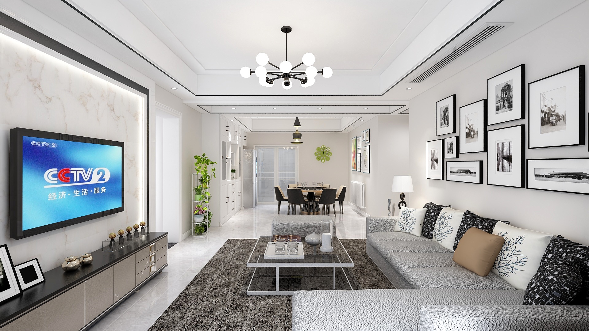 易木居士-中央天城现代简约风110平方-装修设计方案