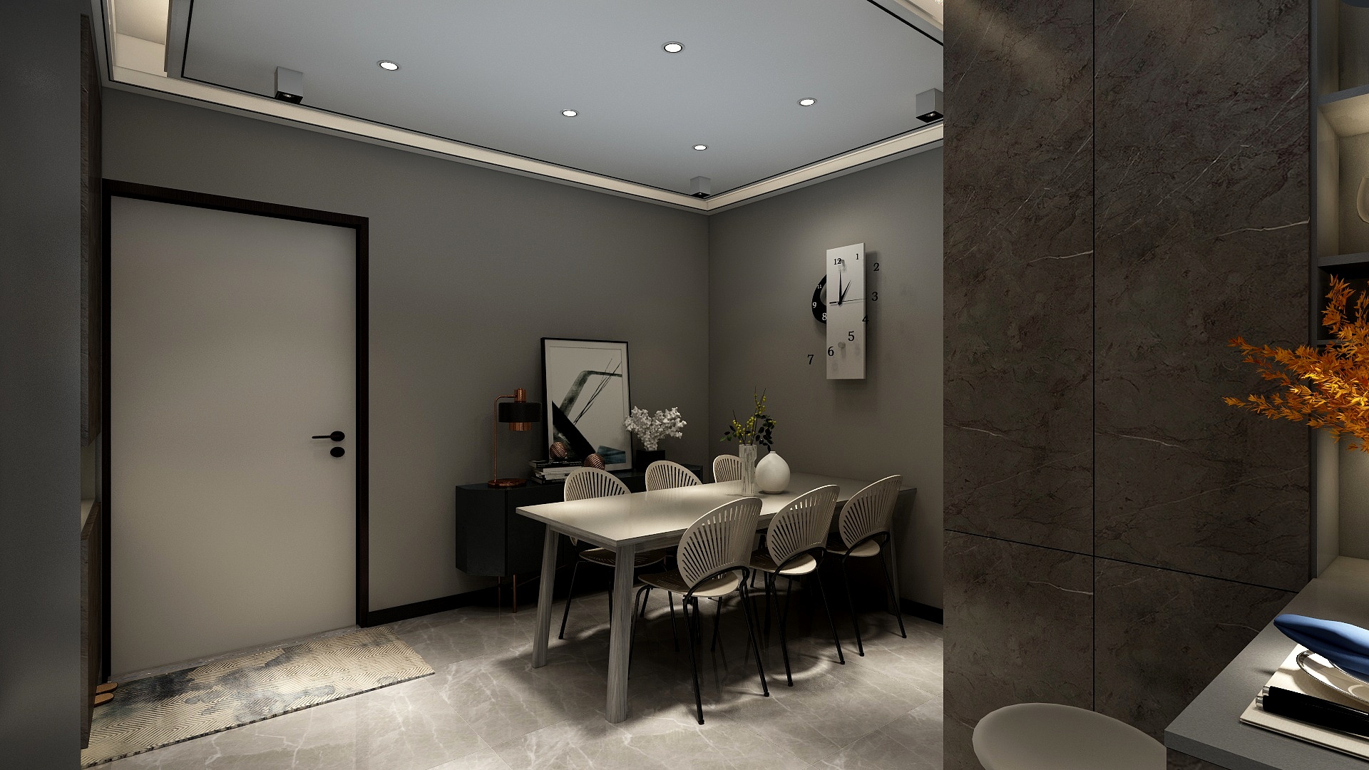 连瑞雪-110㎡现代简约三居装修效果图