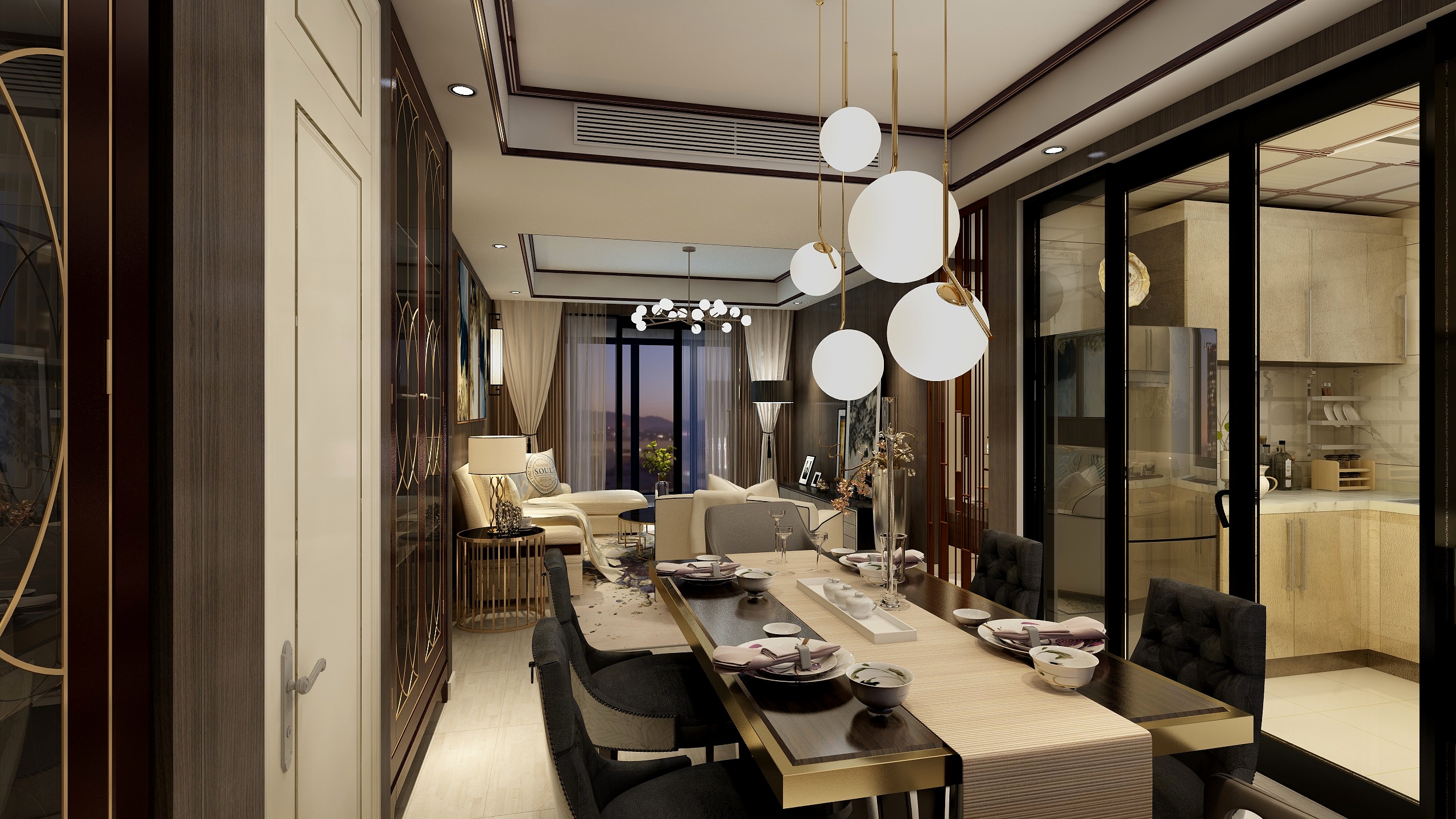 张旭-绿地理想城120㎡-装修设计方案