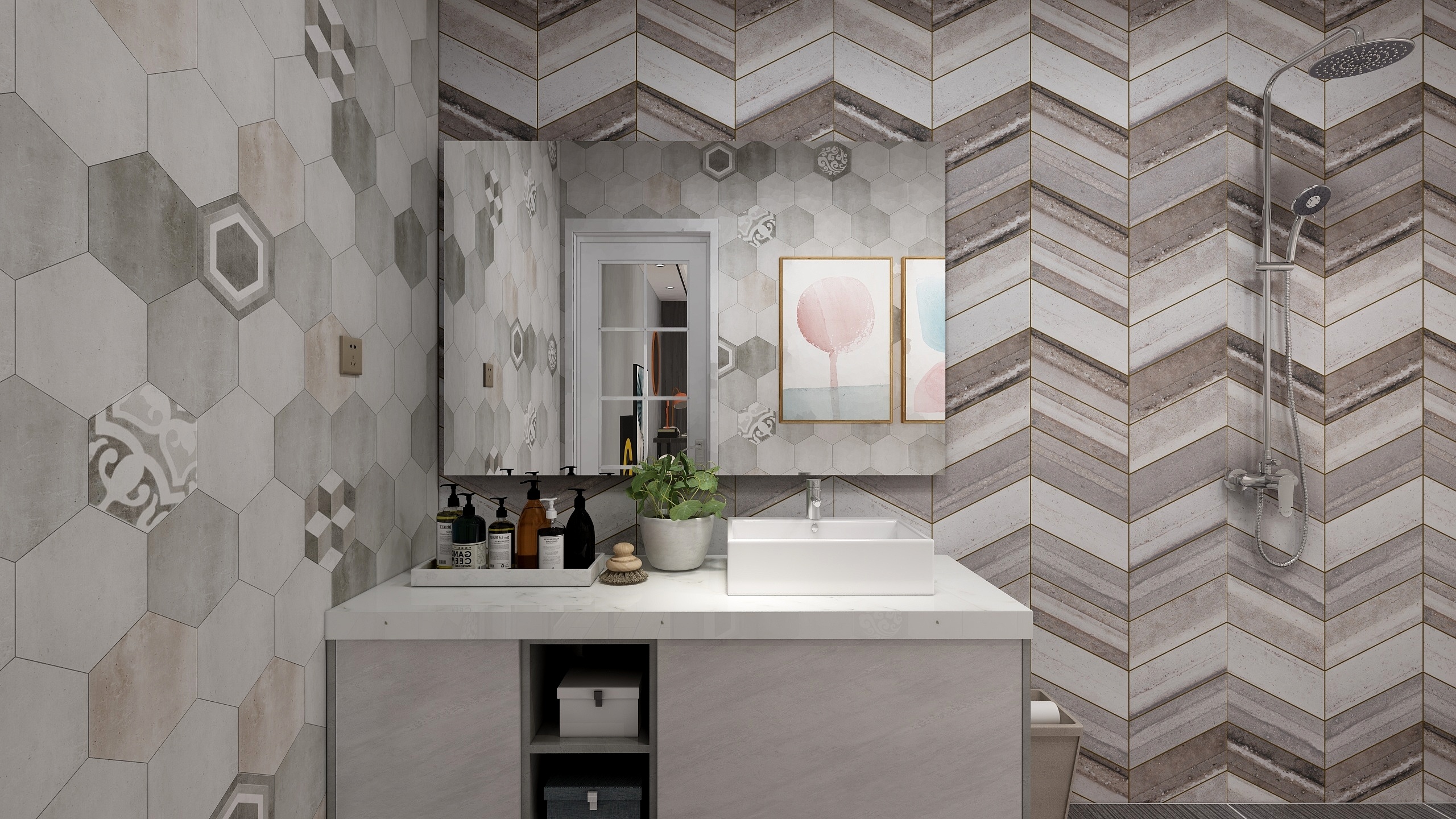 龙合装饰-童话一层卫生间装修效果图第2张