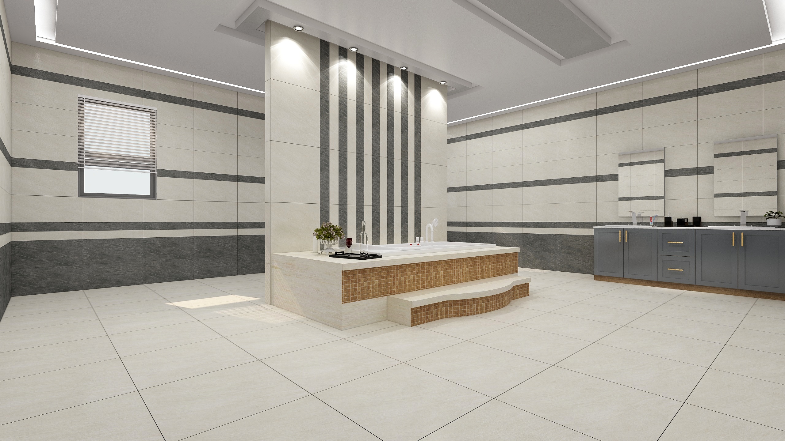 龙丽特现代仿古砖-卫生间-装修设计方案