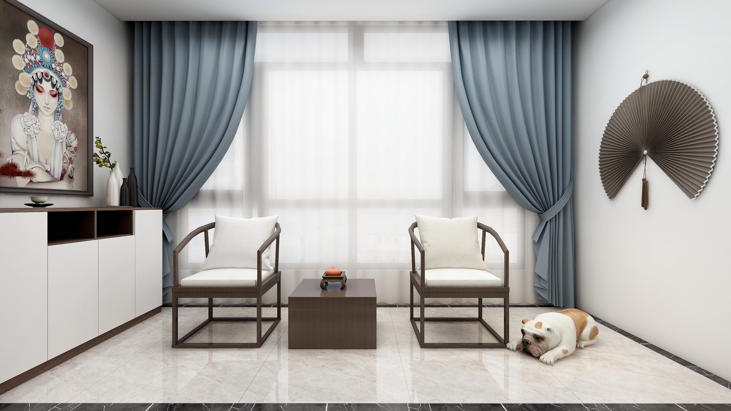 钟某人2-139方混搭三居装修效果图