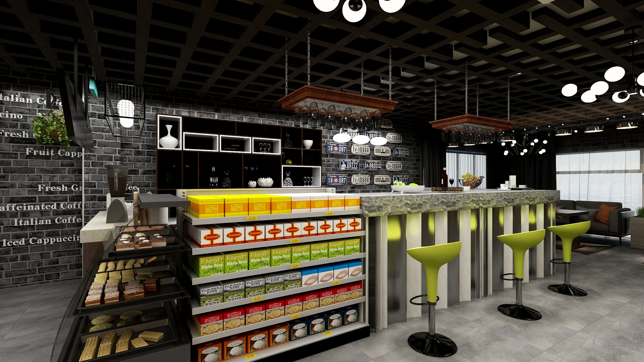 我喜欢大海，你喜欢浪-虚拟时空网咖设计-装修设计方案