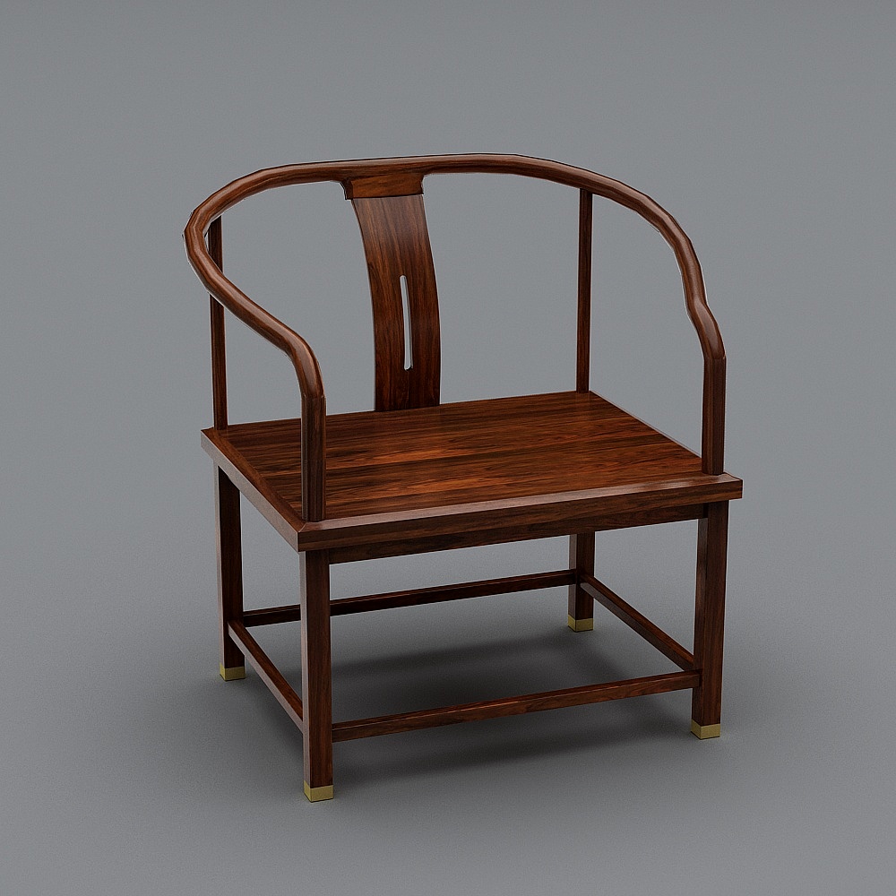 如金 椅子3D模型