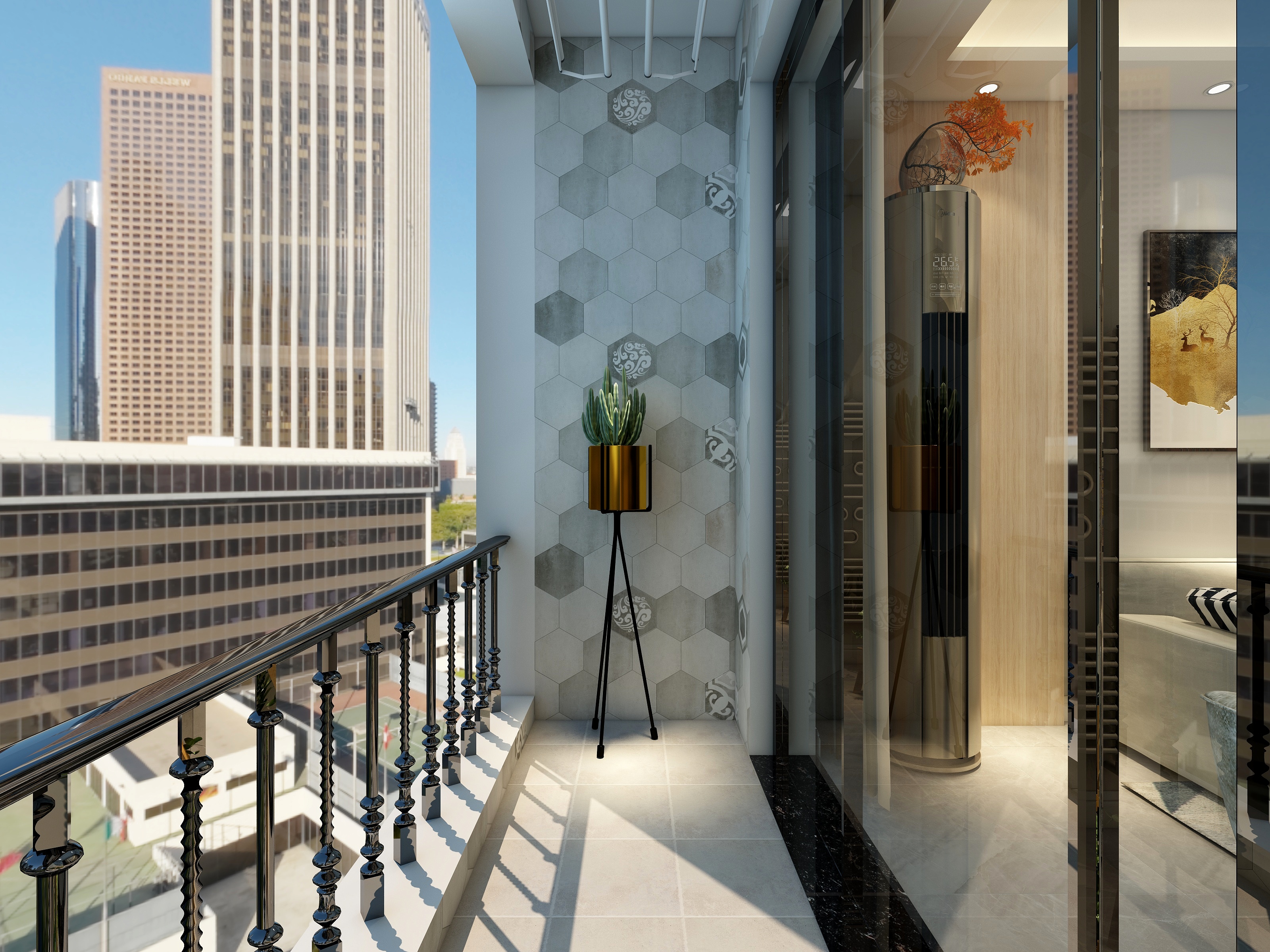 李立猛-82方现代两居装修效果图