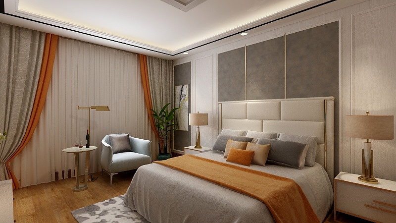 Hayally-二楼卧室-装修设计方案