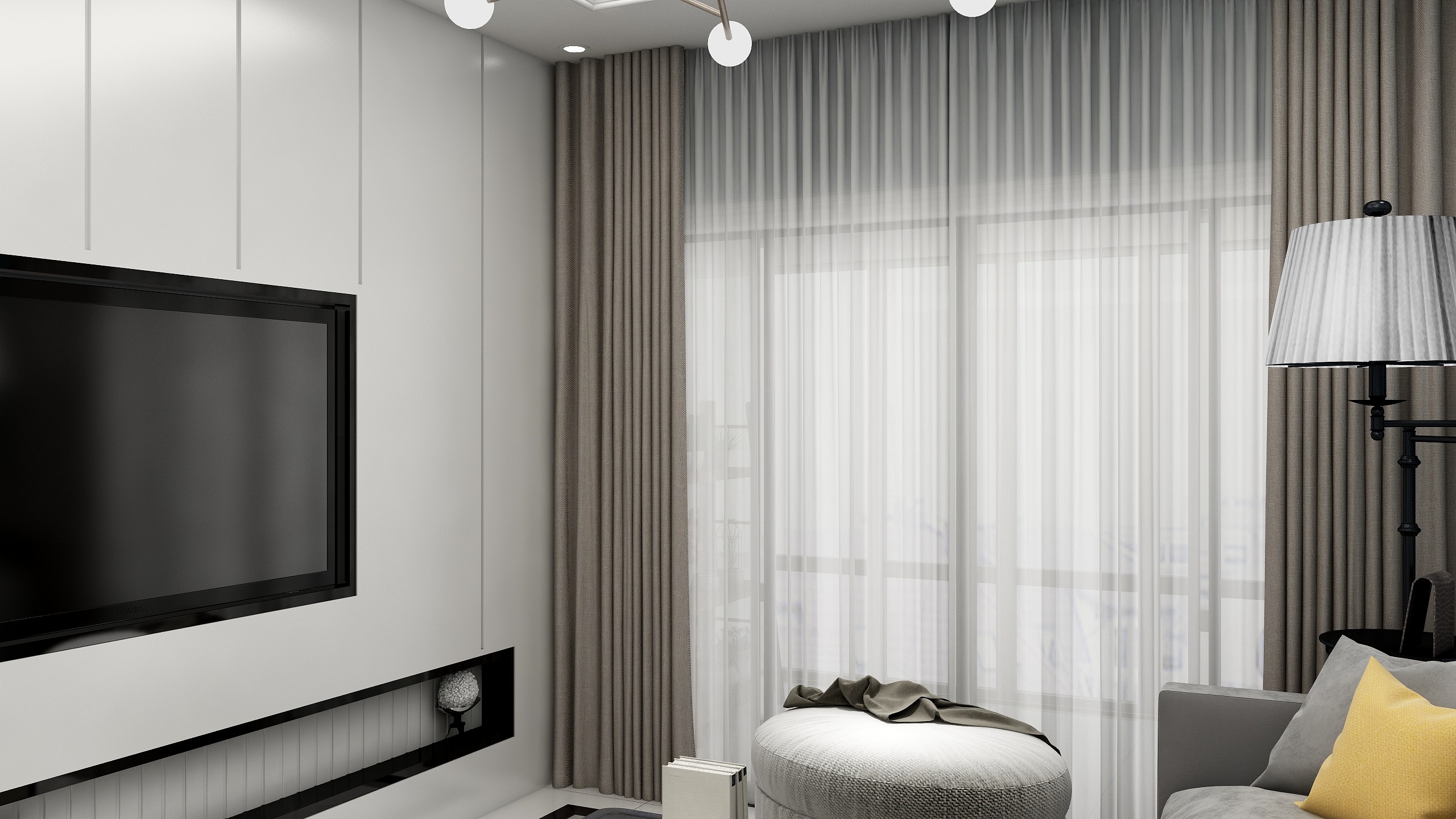 做设计的小马甲-现代三室两厅-装修设计方案