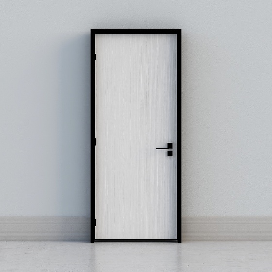 minimal white door