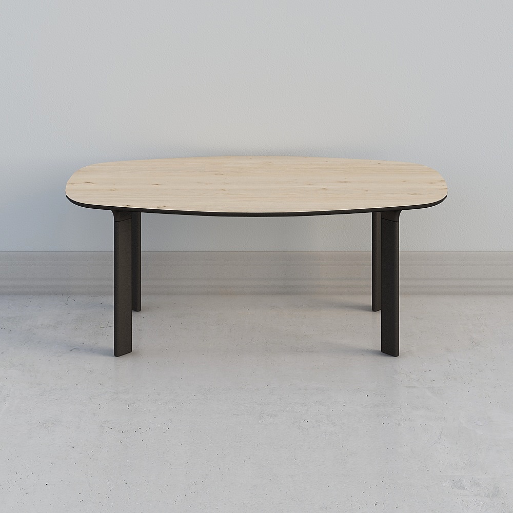 简欧原木色餐桌Fritz Hansen Analog3D模型