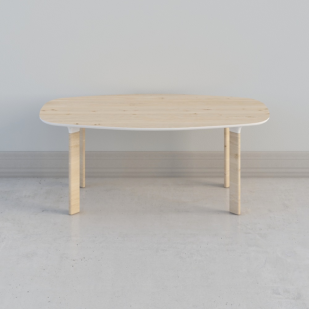 简欧原木色餐桌Fritz Hansen Analog3D模型