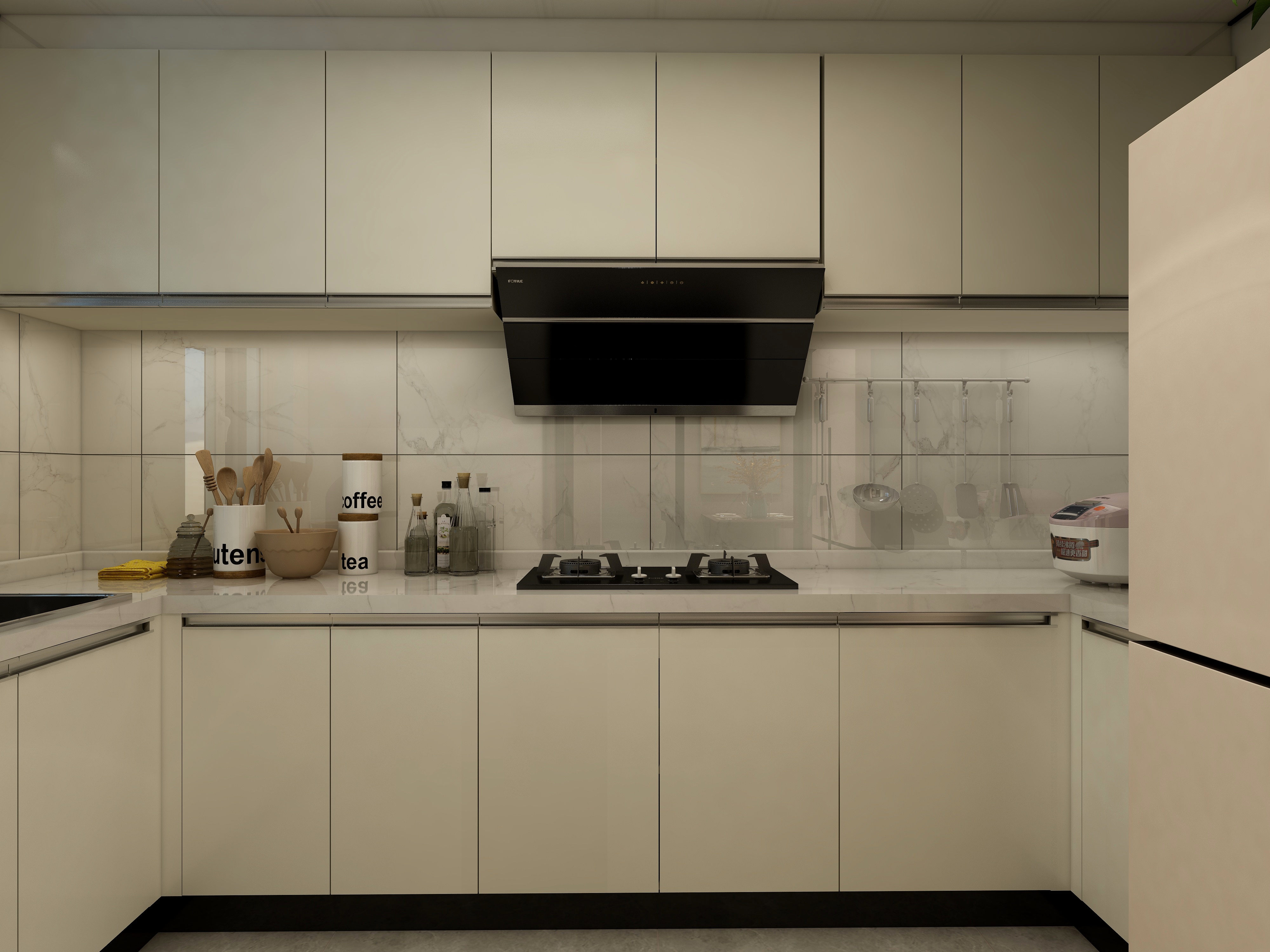 章保信-《灰度》-124㎡现代三居装修效果图