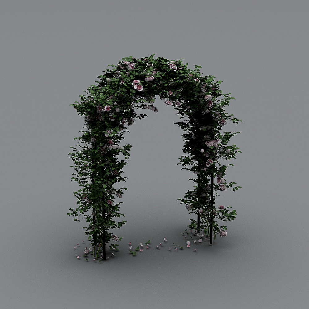 花门花柱-63D模型