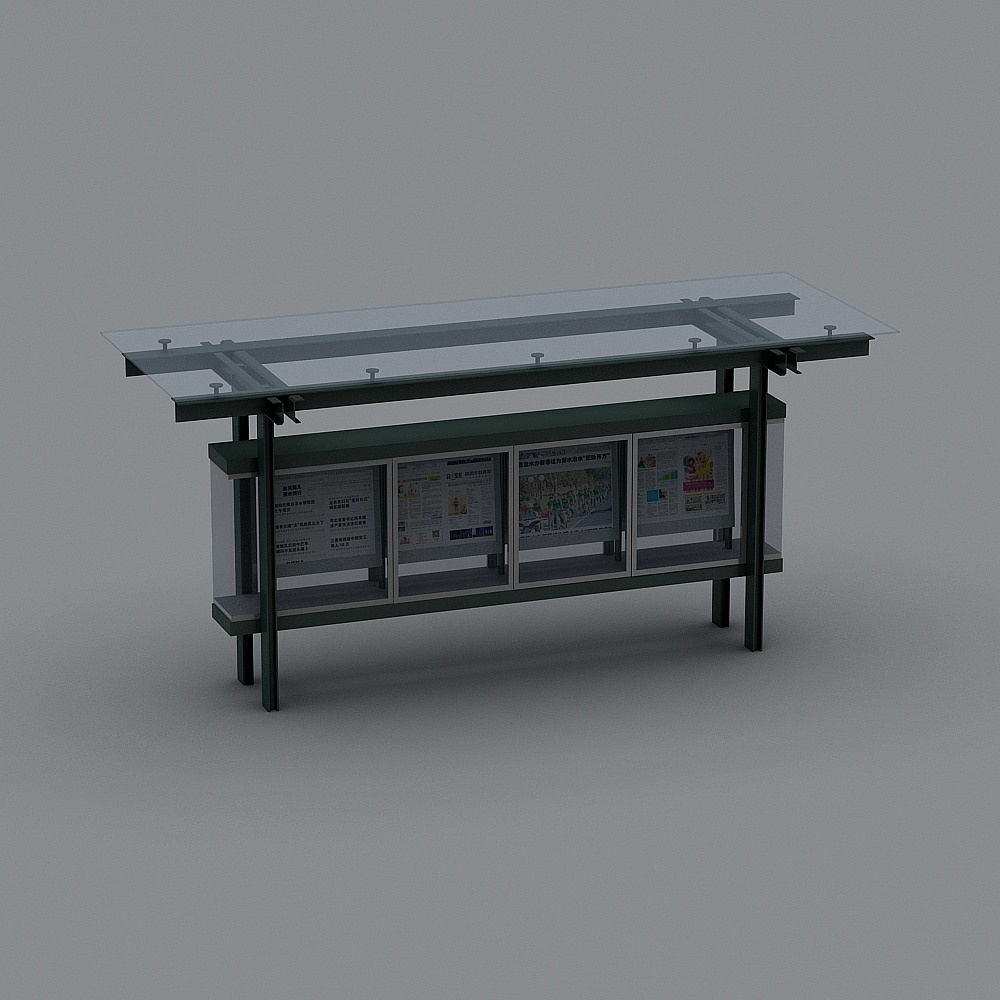 站牌-113D模型