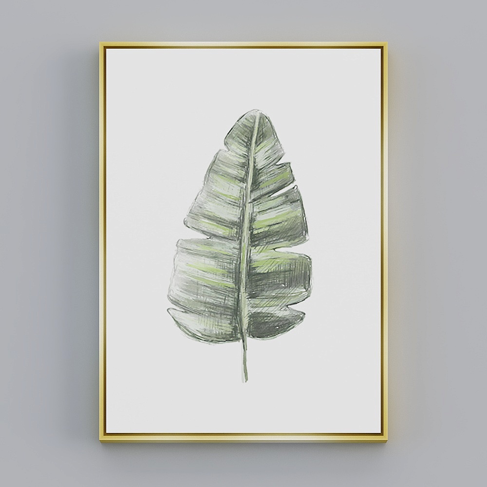 饰画联盟-北欧自然-单幅-装饰画-CB0413D模型