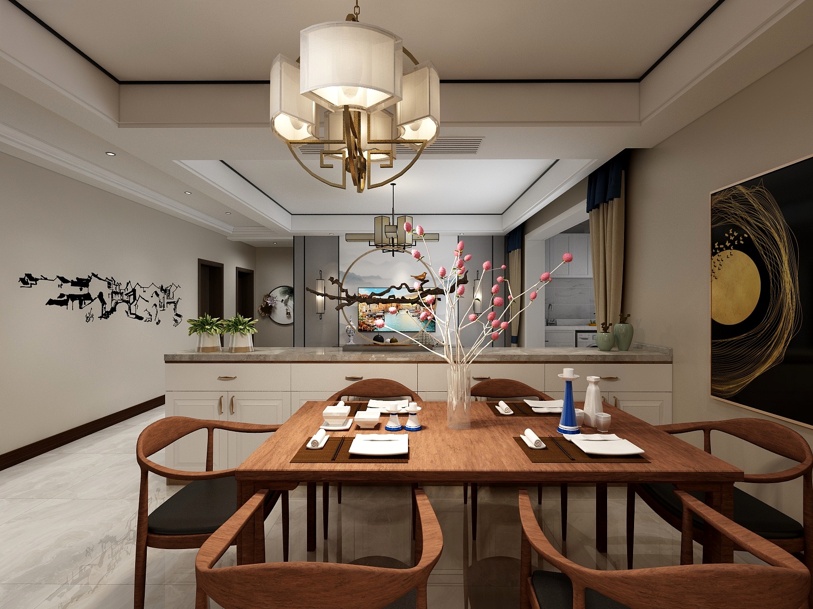 佑沐设计刘威-水天一色效果图-副本-装修设计方案