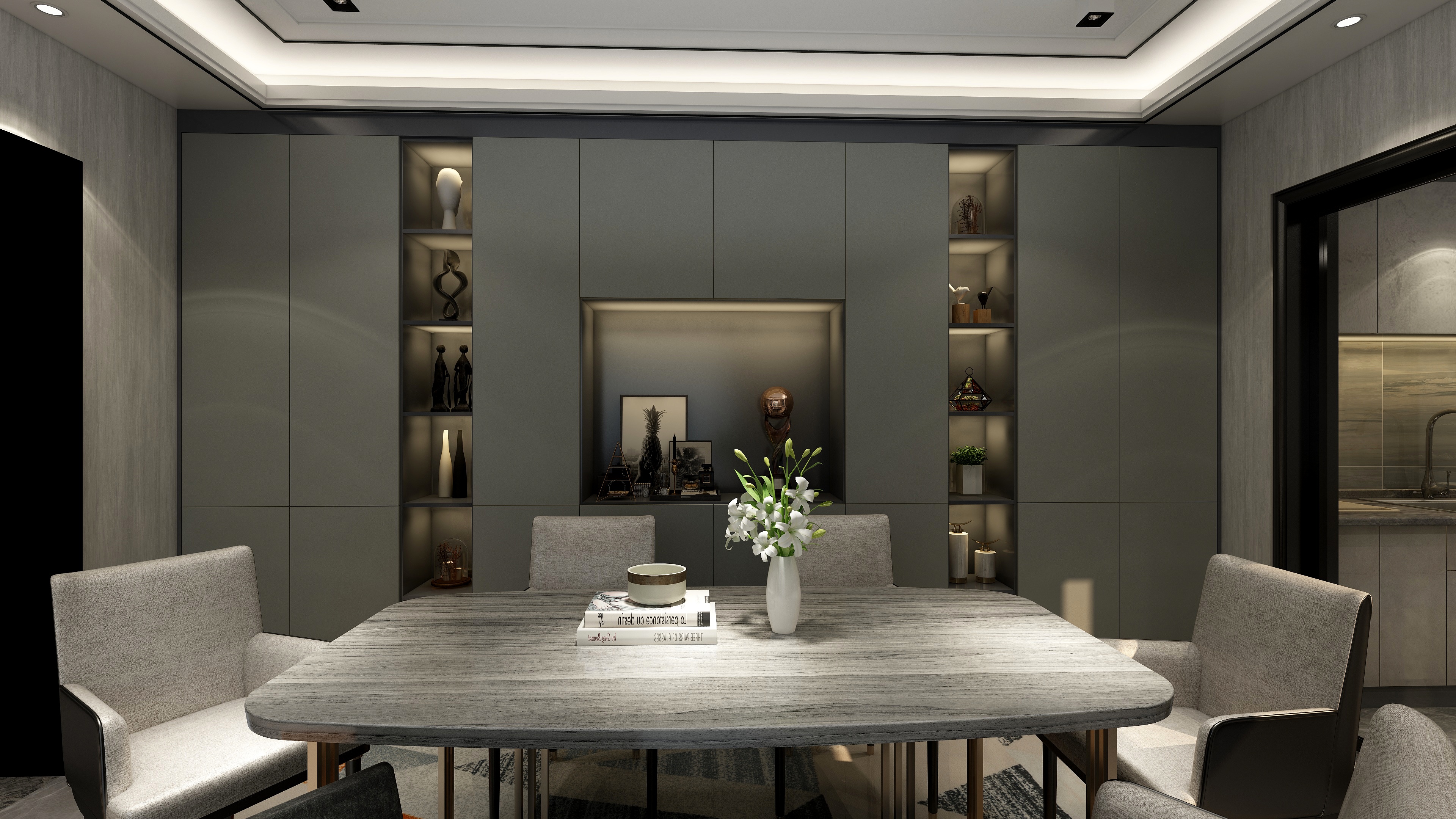 连瑞雪-152方现代两居装修效果图