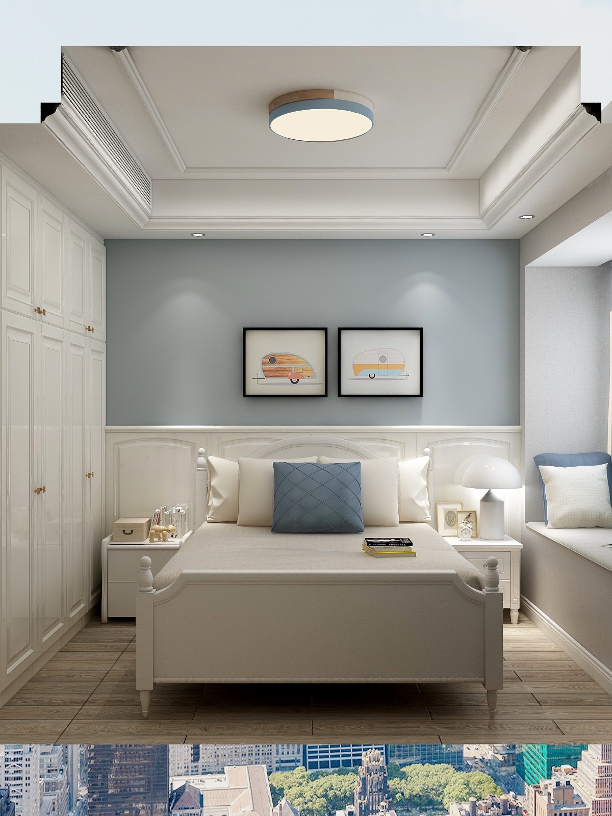 朱晨希-162㎡简美两居一层儿童房装修效果图第2张