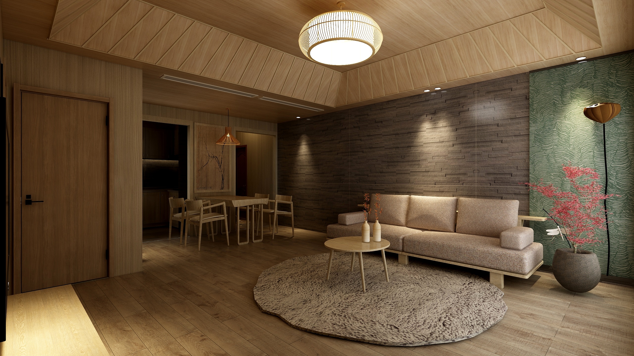 忠伟效果图-禅-悟-装修设计方案