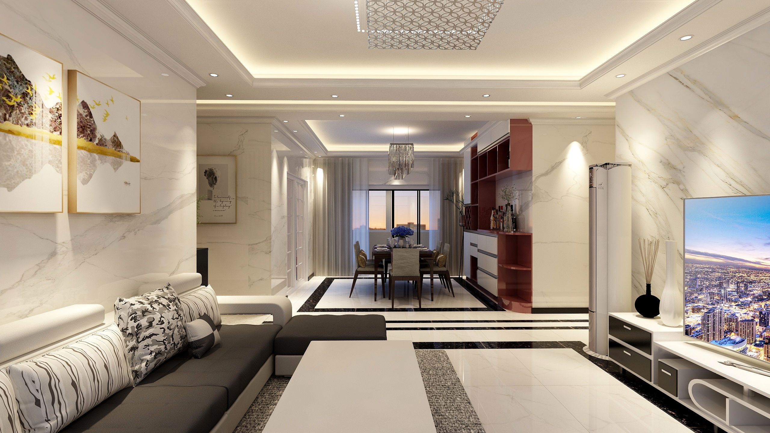 134****4459EzPj-时代新城141.14㎡01户型4室2厅1卫2厨-装修设计方案