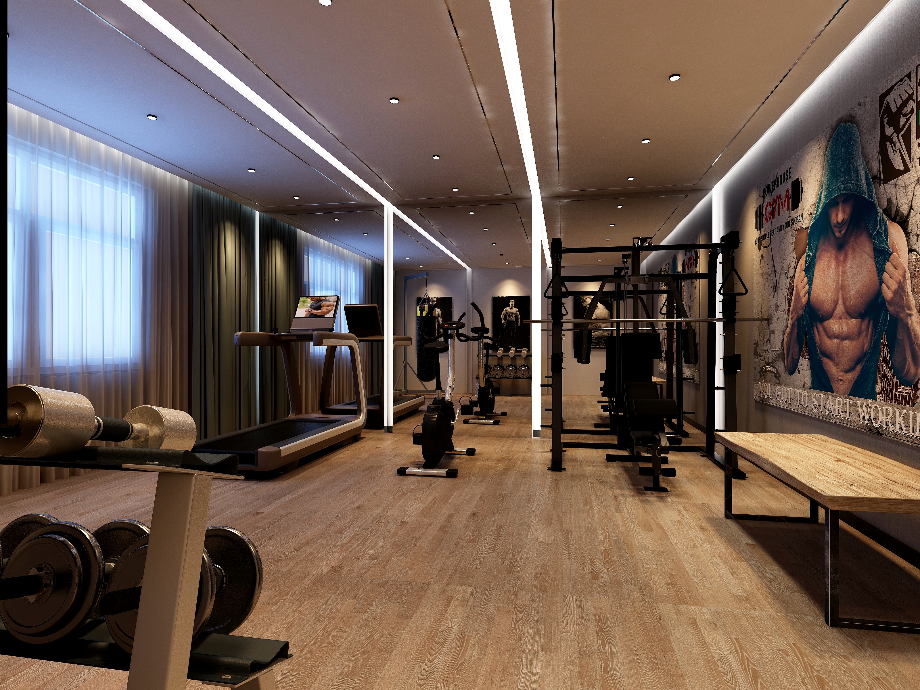 138****2341RsIH-振海健身房-装修设计方案